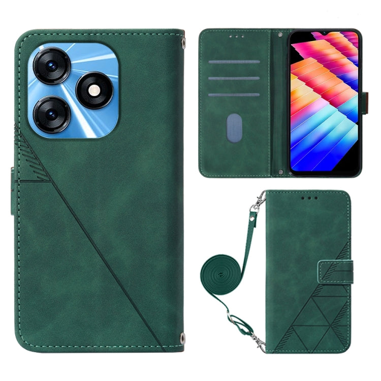 Crossbody 3D Embossed Flip Leather Phone Case, For Tecno Camon 50 4G / CN5, For Tecno Spark Slim 5G, For Tecno Pop 10, For Tecno Camon 40 Pro 4G, For Tecno Camon 40 Premier, For Tecno Camon 40 4G, For Tecno Spark 30 5G / Pova 6 Neo 5G                  ...