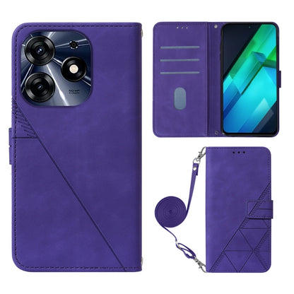 Crossbody 3D Embossed Flip Leather Phone Case, For Tecno Spark 10 Pro / Ki7, For Tecno Spark 6 Go/Spark Go 2021, For Tecno Camon 15