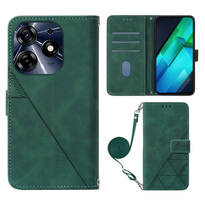 Crossbody 3D Embossed Flip Leather Phone Case, For Tecno Spark 10 Pro / Ki7, For Tecno Spark 6 Go/Spark Go 2021, For Tecno Camon 15