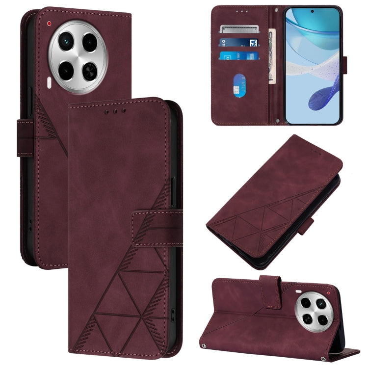 Crossbody 3D Embossed Flip Leather Phone Case, For Tecno Camon 50 4G / CN5, For Tecno Spark Slim 5G, For Tecno Pop 10, For Tecno Camon 40 Pro 4G, For Tecno Camon 40 Premier, For Tecno Camon 40 4G, For Tecno Spark 30 5G / Pova 6 Neo 5G                  ...