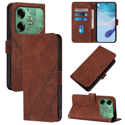 Crossbody 3D Embossed Flip Leather Phone Case, For Tecno Camon 50 4G / CN5, For Tecno Spark Slim 5G, For Tecno Pop 10, For Tecno Camon 40 Pro 4G, For Tecno Camon 40 Premier, For Tecno Camon 40 4G, For Tecno Spark 30 5G / Pova 6 Neo 5G                  ...