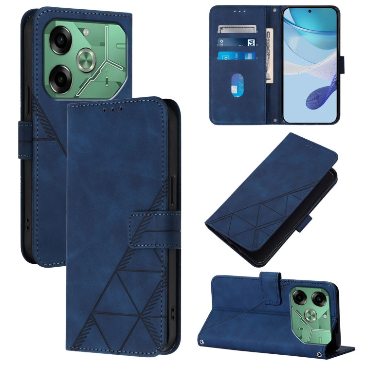 Crossbody 3D Embossed Flip Leather Phone Case, For Tecno Camon 50 4G / CN5, For Tecno Spark Slim 5G, For Tecno Pop 10, For Tecno Camon 40 Pro 4G, For Tecno Camon 40 Premier, For Tecno Camon 40 4G, For Tecno Spark 30 5G / Pova 6 Neo 5G                  ...