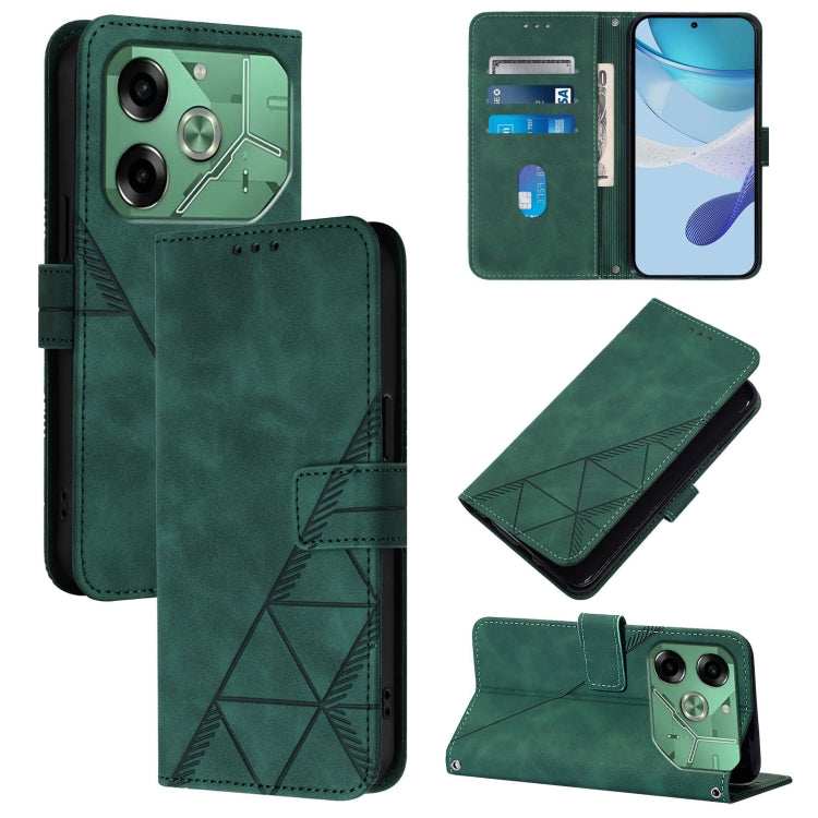 Crossbody 3D Embossed Flip Leather Phone Case, For Tecno Camon 50 4G / CN5, For Tecno Spark Slim 5G, For Tecno Pop 10, For Tecno Camon 40 Pro 4G, For Tecno Camon 40 Premier, For Tecno Camon 40 4G, For Tecno Spark 30 5G / Pova 6 Neo 5G                  ...