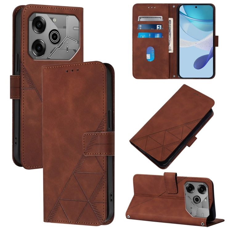 Crossbody 3D Embossed Flip Leather Phone Case, For Tecno Camon 50 4G / CN5, For Tecno Spark Slim 5G, For Tecno Pop 10, For Tecno Camon 40 Pro 4G, For Tecno Camon 40 Premier, For Tecno Camon 40 4G, For Tecno Spark 30 5G / Pova 6 Neo 5G                  ...