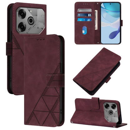 Crossbody 3D Embossed Flip Leather Phone Case, For Tecno Camon 50 4G / CN5, For Tecno Spark Slim 5G, For Tecno Pop 10, For Tecno Camon 40 Pro 4G, For Tecno Camon 40 Premier, For Tecno Camon 40 4G, For Tecno Spark 30 5G / Pova 6 Neo 5G                  ...
