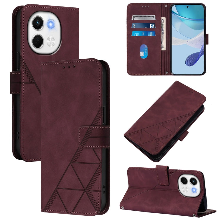 Crossbody 3D Embossed Flip Leather Phone Case, For Tecno Camon 50 4G / CN5, For Tecno Spark Slim 5G, For Tecno Pop 10, For Tecno Camon 40 Pro 4G, For Tecno Camon 40 Premier, For Tecno Camon 40 4G, For Tecno Spark 30 5G / Pova 6 Neo 5G                  ...