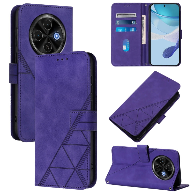 Crossbody 3D Embossed Flip Leather Phone Case, For Tecno Camon 50 4G / CN5, For Tecno Spark Slim 5G, For Tecno Pop 10, For Tecno Camon 40 Pro 4G, For Tecno Camon 40 Premier, For Tecno Camon 40 4G, For Tecno Spark 30 5G / Pova 6 Neo 5G                  ...