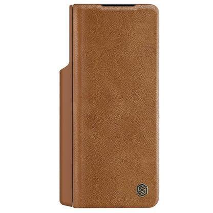 NILLKIN QIN Series Pro Sliding Camera Cover Design Leather Phone Case, For Samsung Galaxy Z Fold5