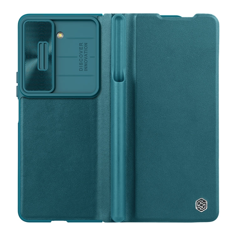 NILLKIN QIN Series Pro Sliding Camera Cover Design Leather Phone Case, For Samsung Galaxy Z Fold5