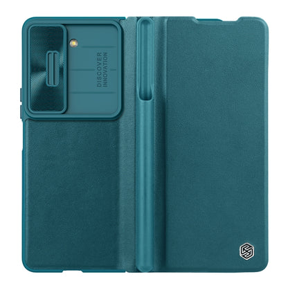 NILLKIN QIN Series Pro Sliding Camera Cover Design Leather Phone Case, For Samsung Galaxy Z Fold5