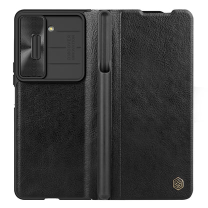 NILLKIN QIN Series Pro Sliding Camera Cover Design Leather Phone Case, For Samsung Galaxy Z Fold5
