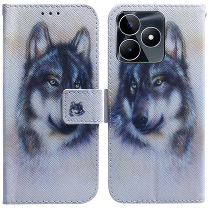 Coloured Drawing Flip Leather Phone Case, For Realme 11 Pro / 11 Pro+ / Narzo 60 Pro, For Realme C53 / Narzo N53, For Realme C65 4G