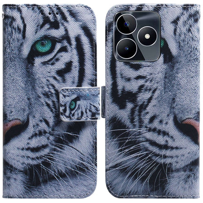 Coloured Drawing Flip Leather Phone Case, For Realme 11 Pro / 11 Pro+ / Narzo 60 Pro, For Realme C53 / Narzo N53, For Realme C65 4G