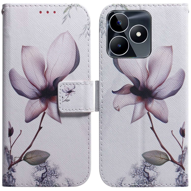 Coloured Drawing Flip Leather Phone Case, For Realme 11 Pro / 11 Pro+ / Narzo 60 Pro, For Realme C53 / Narzo N53, For Realme C65 4G