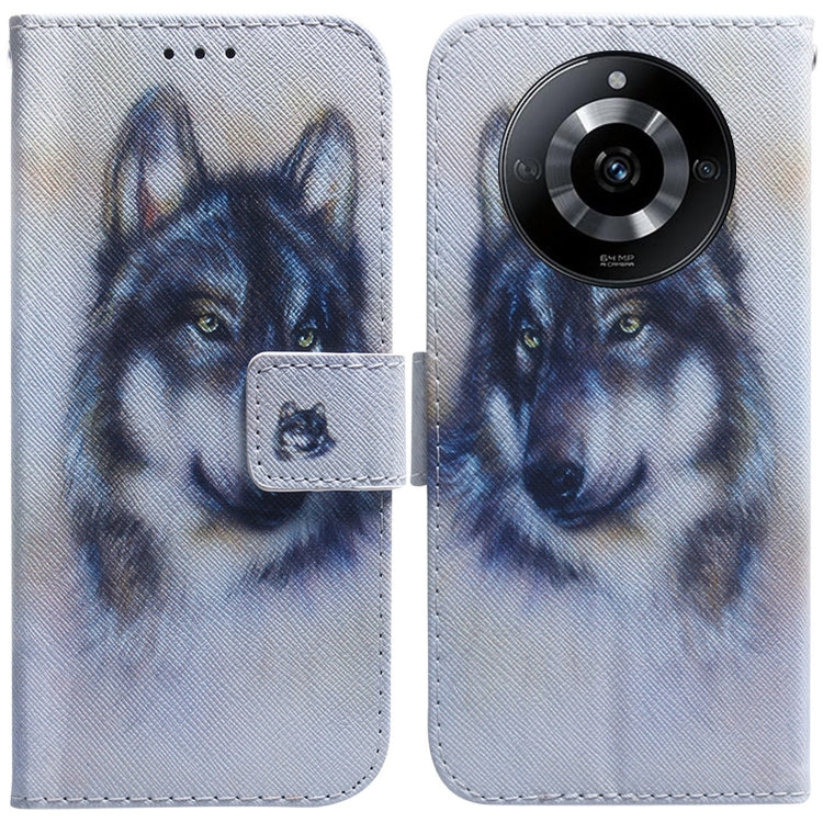 Coloured Drawing Flip Leather Phone Case, For Realme GT 6 / GT 6T / GT Neo6, For Realme C61 / C63 / Note 60, For Realme 12 5G, For Realme 12+, For Realme 12 Pro+ Global, For Realme C67 4G Global, For Realme 11 4G Global                                 ...