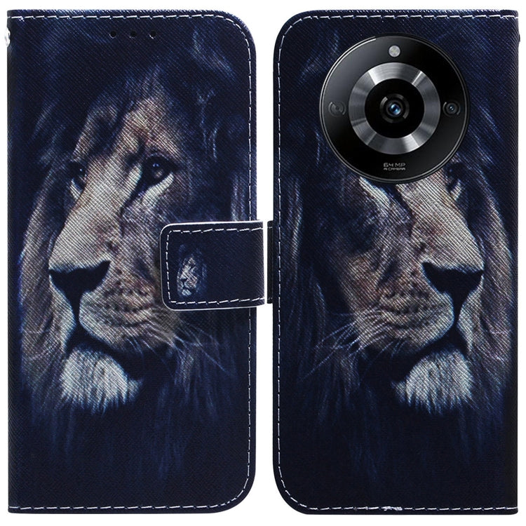 Coloured Drawing Flip Leather Phone Case, For Realme GT 6 / GT 6T / GT Neo6, For Realme C61 / C63 / Note 60, For Realme 12 5G, For Realme 12+, For Realme 12 Pro+ Global, For Realme C67 4G Global, For Realme 11 4G Global                                 ...