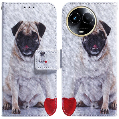 Coloured Drawing Flip Leather Phone Case, For Realme GT 6 / GT 6T / GT Neo6, For Realme C61 / C63 / Note 60, For Realme 12 5G, For Realme 12+, For Realme 12 Pro+ Global, For Realme C67 4G Global, For Realme 11 4G Global                                 ...