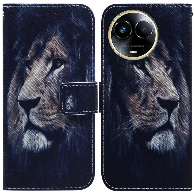 Coloured Drawing Flip Leather Phone Case, For Realme GT 6 / GT 6T / GT Neo6, For Realme C61 / C63 / Note 60, For Realme 12 5G, For Realme 12+, For Realme 12 Pro+ Global, For Realme C67 4G Global, For Realme 11 4G Global                                 ...