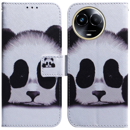 Coloured Drawing Flip Leather Phone Case, For Realme GT 6 / GT 6T / GT Neo6, For Realme C61 / C63 / Note 60, For Realme 12 5G, For Realme 12+, For Realme 12 Pro+ Global, For Realme C67 4G Global, For Realme 11 4G Global                                 ...