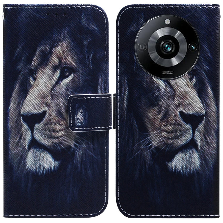 Coloured Drawing Flip Leather Phone Case, For Realme 11 Pro / 11 Pro+ / Narzo 60 Pro, For Realme C53 / Narzo N53, For Realme C65 4G
