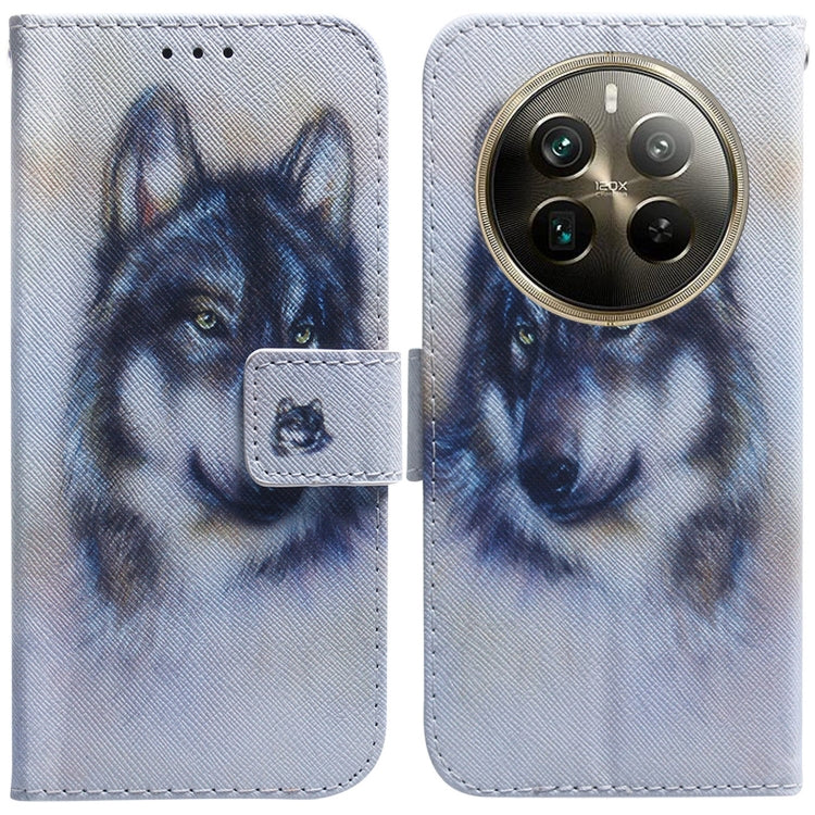 Coloured Drawing Flip Leather Phone Case, For Realme GT 6 / GT 6T / GT Neo6, For Realme C61 / C63 / Note 60, For Realme 12 5G, For Realme 12+, For Realme 12 Pro+ Global, For Realme C67 4G Global, For Realme 11 4G Global                                 ...