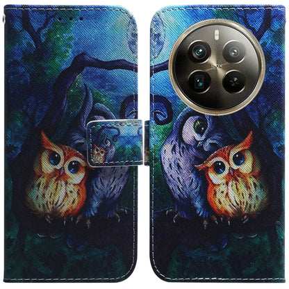 Coloured Drawing Flip Leather Phone Case, For Realme GT 6 / GT 6T / GT Neo6, For Realme C61 / C63 / Note 60, For Realme 12 5G, For Realme 12+, For Realme 12 Pro+ Global, For Realme C67 4G Global, For Realme 11 4G Global                                 ...