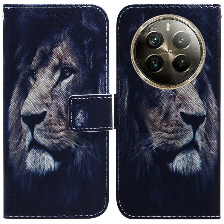 Coloured Drawing Flip Leather Phone Case, For Realme GT 6 / GT 6T / GT Neo6, For Realme C61 / C63 / Note 60, For Realme 12 5G, For Realme 12+, For Realme 12 Pro+ Global, For Realme C67 4G Global, For Realme 11 4G Global                                 ...