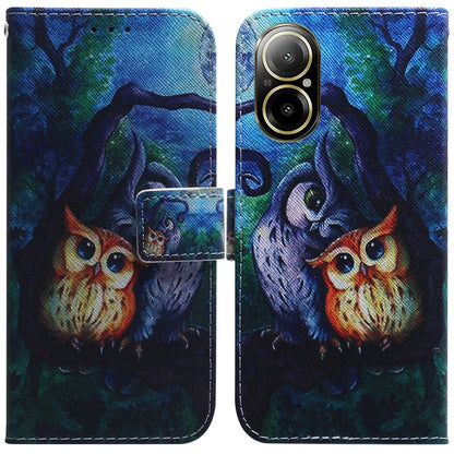 Coloured Drawing Flip Leather Phone Case, For Realme GT 6 / GT 6T / GT Neo6, For Realme C61 / C63 / Note 60, For Realme 12 5G, For Realme 12+, For Realme 12 Pro+ Global, For Realme C67 4G Global, For Realme 11 4G Global                                 ...