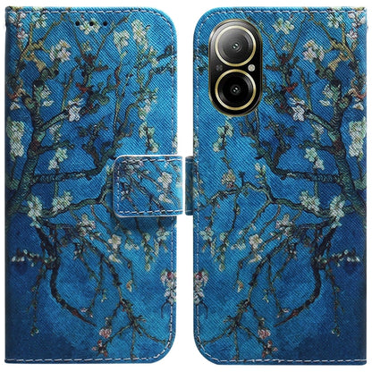 Coloured Drawing Flip Leather Phone Case, For Realme GT 6 / GT 6T / GT Neo6, For Realme C61 / C63 / Note 60, For Realme 12 5G, For Realme 12+, For Realme 12 Pro+ Global, For Realme C67 4G Global, For Realme 11 4G Global                                 ...