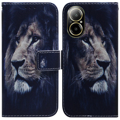 Coloured Drawing Flip Leather Phone Case, For Realme GT 6 / GT 6T / GT Neo6, For Realme C61 / C63 / Note 60, For Realme 12 5G, For Realme 12+, For Realme 12 Pro+ Global, For Realme C67 4G Global, For Realme 11 4G Global                                 ...