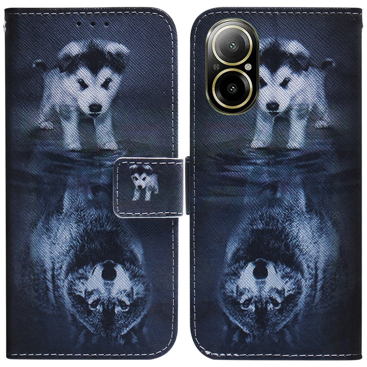 Coloured Drawing Flip Leather Phone Case, For Realme GT 6 / GT 6T / GT Neo6, For Realme C61 / C63 / Note 60, For Realme 12 5G, For Realme 12+, For Realme 12 Pro+ Global, For Realme C67 4G Global, For Realme 11 4G Global                                 ...
