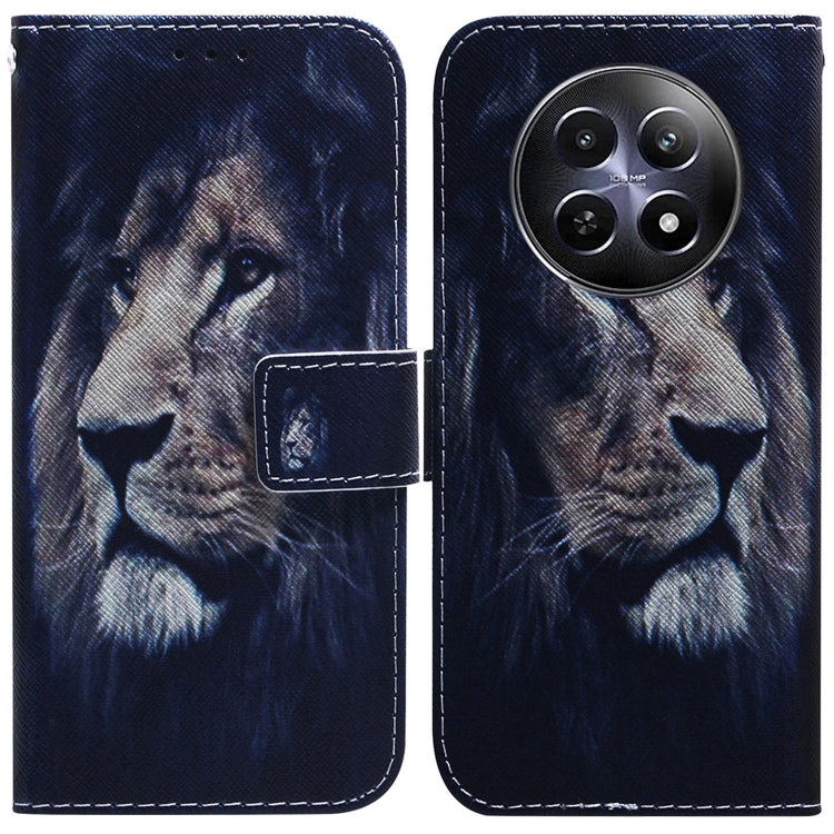 Coloured Drawing Flip Leather Phone Case, For Realme GT 6 / GT 6T / GT Neo6, For Realme C61 / C63 / Note 60, For Realme 12 5G, For Realme 12+, For Realme 12 Pro+ Global, For Realme C67 4G Global, For Realme 11 4G Global                                 ...