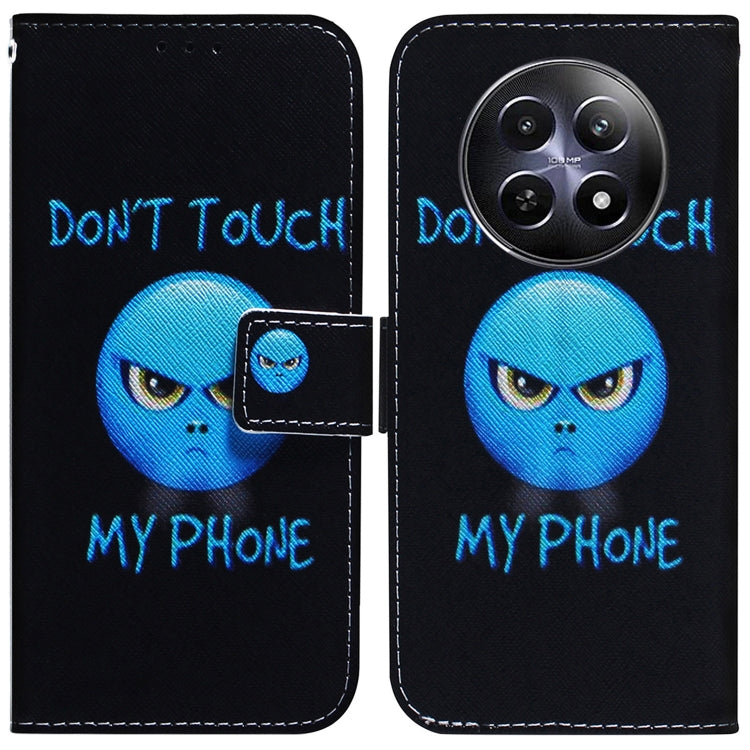 Coloured Drawing Flip Leather Phone Case, For Realme GT 6 / GT 6T / GT Neo6, For Realme C61 / C63 / Note 60, For Realme 12 5G, For Realme 12+, For Realme 12 Pro+ Global, For Realme C67 4G Global, For Realme 11 4G Global                                 ...