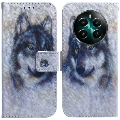 Coloured Drawing Flip Leather Phone Case, For Realme GT 6 / GT 6T / GT Neo6, For Realme C61 / C63 / Note 60, For Realme 12 5G, For Realme 12+, For Realme 12 Pro+ Global, For Realme C67 4G Global, For Realme 11 4G Global                                 ...