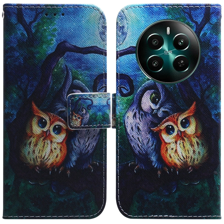 Coloured Drawing Flip Leather Phone Case, For Realme GT 6 / GT 6T / GT Neo6, For Realme C61 / C63 / Note 60, For Realme 12 5G, For Realme 12+, For Realme 12 Pro+ Global, For Realme C67 4G Global, For Realme 11 4G Global                                 ...