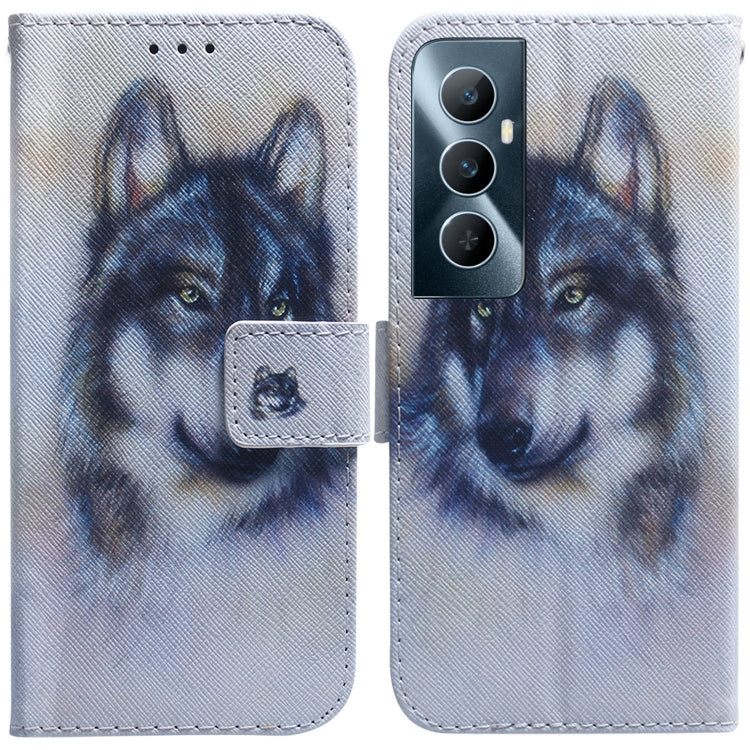 Coloured Drawing Flip Leather Phone Case, For Realme 11 Pro / 11 Pro+ / Narzo 60 Pro, For Realme C53 / Narzo N53, For Realme C65 4G