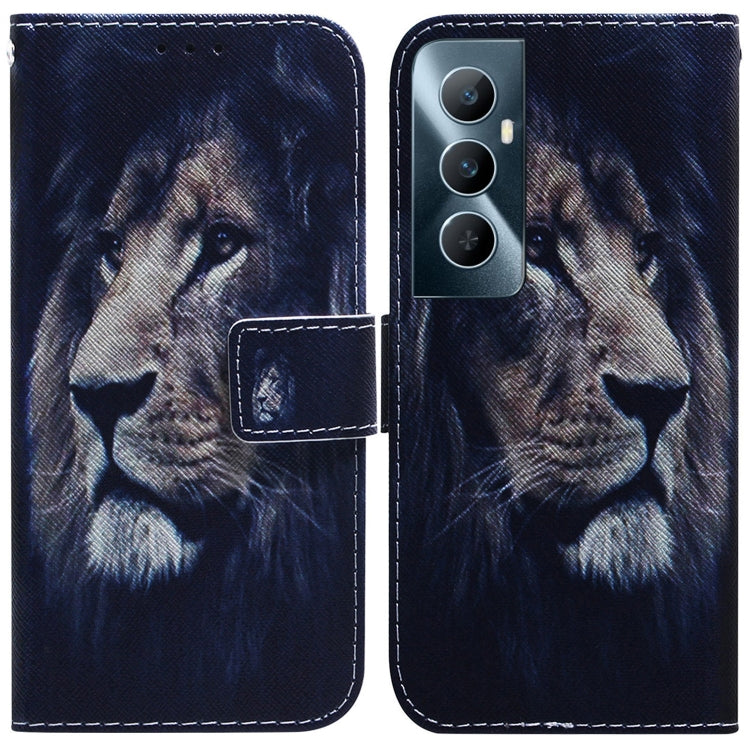Coloured Drawing Flip Leather Phone Case, For Realme 11 Pro / 11 Pro+ / Narzo 60 Pro, For Realme C53 / Narzo N53, For Realme C65 4G