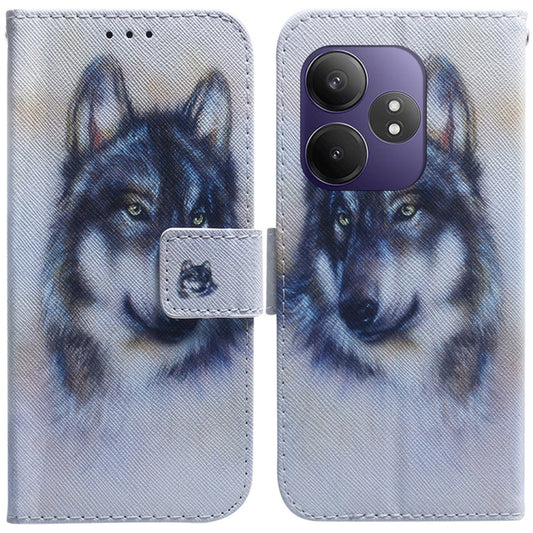 Coloured Drawing Flip Leather Phone Case, For Realme GT 6 / GT 6T / GT Neo6, For Realme C61 / C63 / Note 60, For Realme 12 5G, For Realme 12+, For Realme 12 Pro+ Global, For Realme C67 4G Global, For Realme 11 4G Global                                 ...