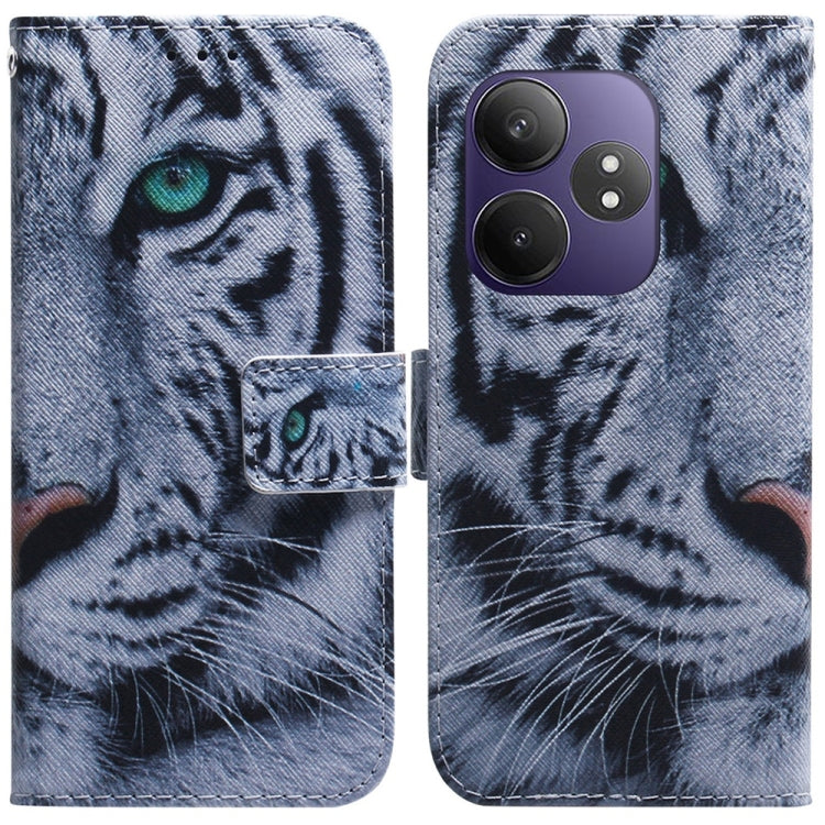 Coloured Drawing Flip Leather Phone Case, For Realme GT 6 / GT 6T / GT Neo6, For Realme C61 / C63 / Note 60, For Realme 12 5G, For Realme 12+, For Realme 12 Pro+ Global, For Realme C67 4G Global, For Realme 11 4G Global                                 ...