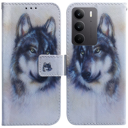 Coloured Drawing Flip Leather Phone Case, For Realme C100 4G / C100i 4G, For Realme 16 5G, For Realme 16 Pro+ 5G, For Realme 16 Pro 5G, For Realme 15T 5G, For Realme Narzo 80 Lite 4G / C71 India, For Realme 15 5G / Realme 15 Pro 5G, For Realme C75     ...