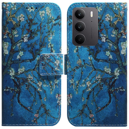 Coloured Drawing Flip Leather Phone Case, For Realme C100 4G / C100i 4G, For Realme 16 5G, For Realme 16 Pro+ 5G, For Realme 16 Pro 5G, For Realme 15T 5G, For Realme Narzo 80 Lite 4G / C71 India, For Realme 15 5G / Realme 15 Pro 5G, For Realme C75     ...