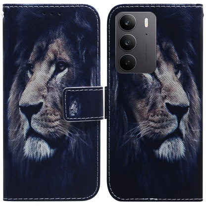 Coloured Drawing Flip Leather Phone Case, For Realme C100 4G / C100i 4G, For Realme 16 5G, For Realme 16 Pro+ 5G, For Realme 16 Pro 5G, For Realme 15T 5G, For Realme Narzo 80 Lite 4G / C71 India, For Realme 15 5G / Realme 15 Pro 5G, For Realme C75     ...