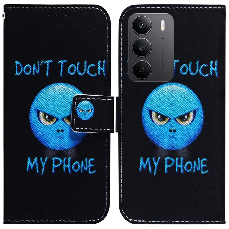 Coloured Drawing Flip Leather Phone Case, For Realme C100 4G / C100i 4G, For Realme 16 5G, For Realme 16 Pro+ 5G, For Realme 16 Pro 5G, For Realme 15T 5G, For Realme Narzo 80 Lite 4G / C71 India, For Realme 15 5G / Realme 15 Pro 5G, For Realme C75     ...