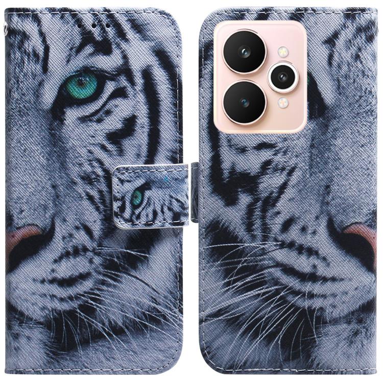 Coloured Drawing Flip Leather Phone Case, For Realme C100 4G / C100i 4G, For Realme 16 5G, For Realme 16 Pro+ 5G, For Realme 16 Pro 5G, For Realme 15T 5G, For Realme Narzo 80 Lite 4G / C71 India, For Realme 15 5G / Realme 15 Pro 5G, For Realme C75     ...