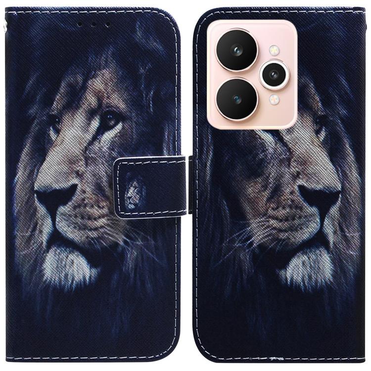 Coloured Drawing Flip Leather Phone Case, For Realme C100 4G / C100i 4G, For Realme 16 5G, For Realme 16 Pro+ 5G, For Realme 16 Pro 5G, For Realme 15T 5G, For Realme Narzo 80 Lite 4G / C71 India, For Realme 15 5G / Realme 15 Pro 5G, For Realme C75     ...