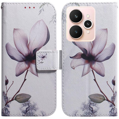 Coloured Drawing Flip Leather Phone Case, For Realme C100 4G / C100i 4G, For Realme 16 5G, For Realme 16 Pro+ 5G, For Realme 16 Pro 5G, For Realme 15T 5G, For Realme Narzo 80 Lite 4G / C71 India, For Realme 15 5G / Realme 15 Pro 5G, For Realme C75     ...