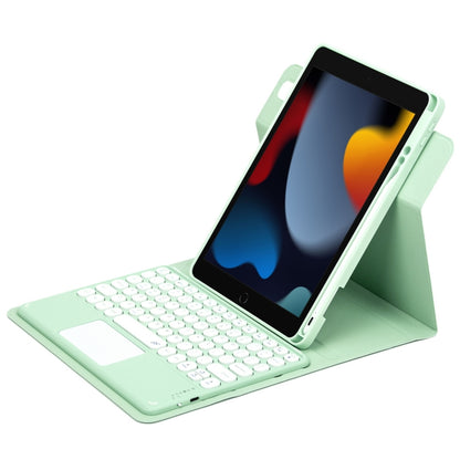 Round Button 360 Degree Rotatable Bluetooth Keyboard Leather Case with Touchpad, For iPad 10th Gen 10.9 2022, For iPad Air 2022 / iPad Pro 11 2021, For iPad 10.2 2021 / Air 2019