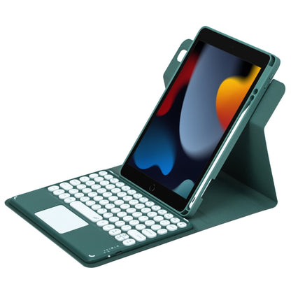 Round Button 360 Degree Rotatable Bluetooth Keyboard Leather Case with Touchpad, For iPad 10th Gen 10.9 2022, For iPad Air 2022 / iPad Pro 11 2021, For iPad 10.2 2021 / Air 2019