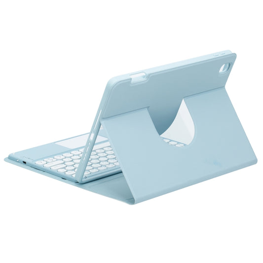 Round Button 360 Degree Rotatable Bluetooth Keyboard Leather Case with Touchpad, For iPad 10th Gen 10.9 2022, For iPad Air 2022 / iPad Pro 11 2021, For iPad 10.2 2021 / Air 2019