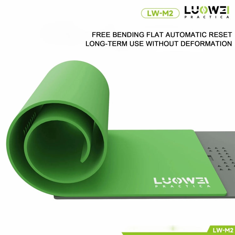 LUOWEI LW-M2 Multi-function Microscope Repair Silicone Pad Tin Planting Platform, LW-M2 (Green), LW-M2 (Grey)